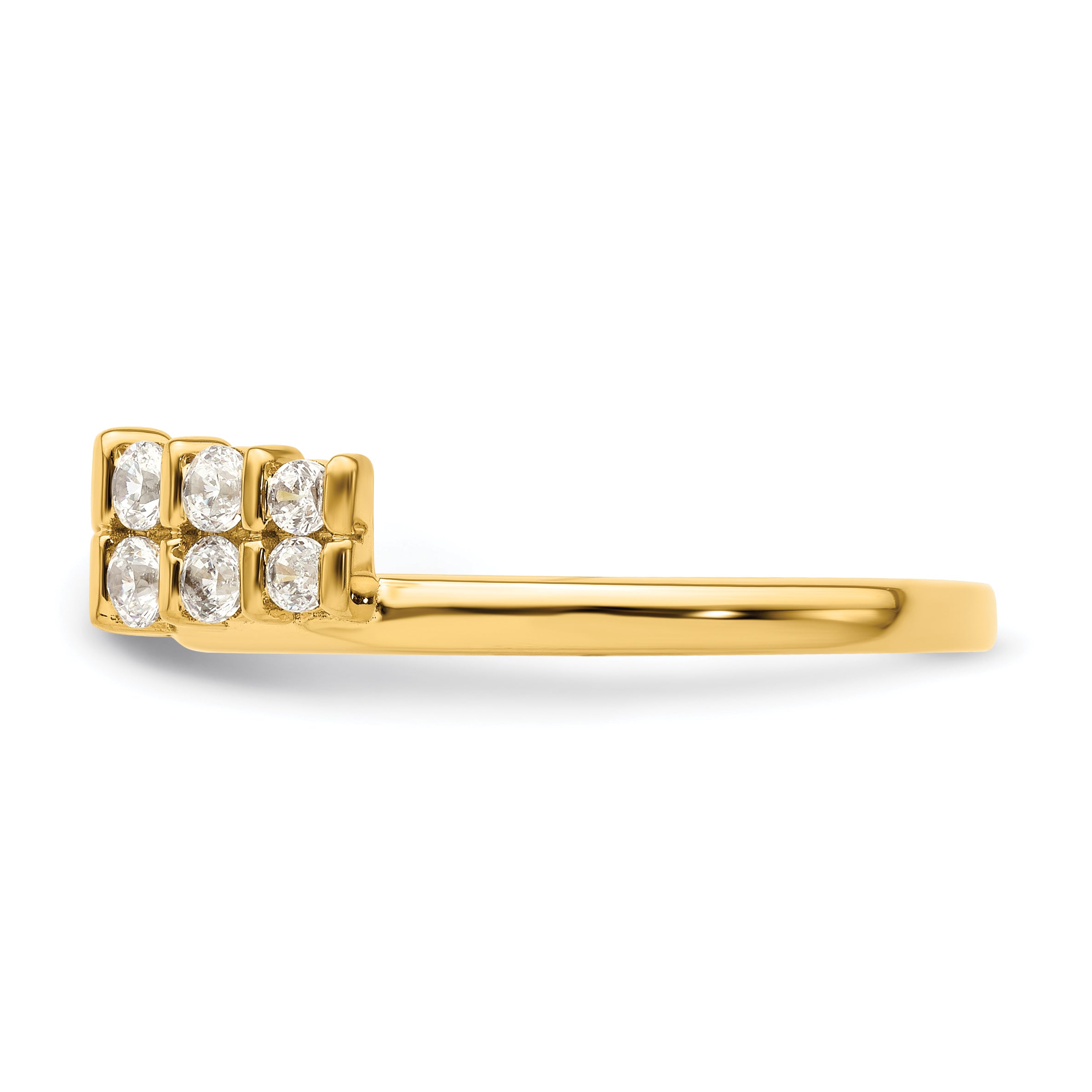 14k 1/2 carat Lab Grown Diamond VS/SI+ G+ Complete Ring Wrap