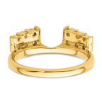 14k 1/2 carat Lab Grown Diamond VS/SI+ G+ Complete Ring Wrap