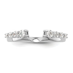 14K White Gold Lab Grown VS/SI+ G+ Dia Ring Wrap