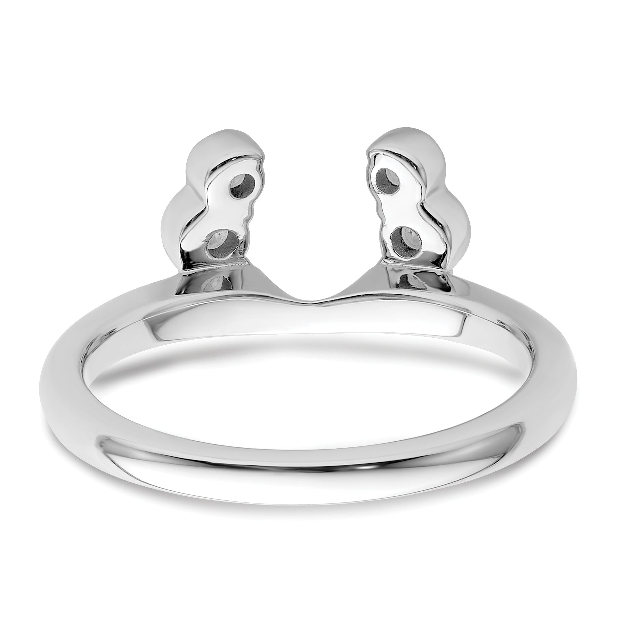 14K White Gold Lab Grown VS/SI+ G+ Dia Ring Wrap