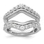 14k White Gold 1 1/8 carat Lab Grown Diamond VS/SI+ G+ Complete Ring Guard