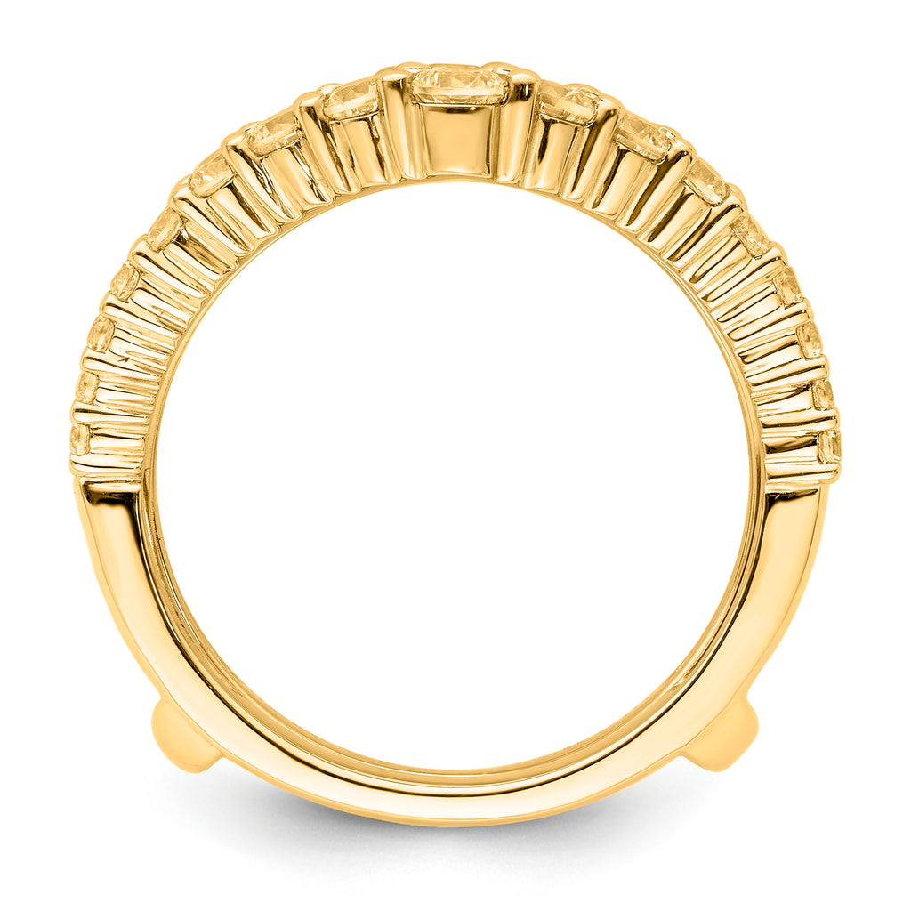 14k 1 1/8 carat Lab Grown Diamond VS/SI+ G+ Complete Ring Guard