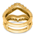 14k 1 1/8 carat Lab Grown Diamond VS/SI+ G+ Complete Ring Guard