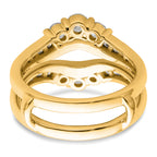 14k 1 carat Lab Grown Diamond VS/SI+ G+ Complete Ring Guard