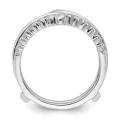 14k White Gold 3/4 carat Lab Grown Diamond VS/SI+ G+ Complete Ring Guard