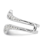 14k White Gold 3/4 carat Lab Grown Diamond VS/SI+ G+ Complete Ring Guard
