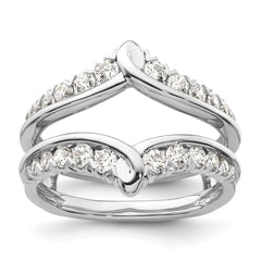 14k White Gold 3/4 carat Lab Grown Diamond VS/SI+ G+ Complete Ring Guard