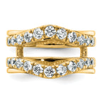 14k 1 1/5 carat Lab Grown Diamond VS/SI+ G+ Complete Ring Guard