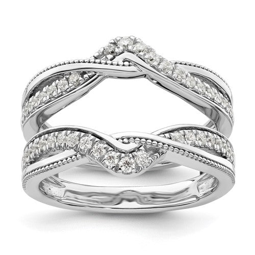 Lab-Grown Diamond Wedding Band in 14K White Gold, 7.45mm (1/3 ct. tw.), Size 7 - Sophia Jewelers Main image