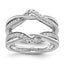Lab-Grown Diamond Wedding Band in 14K White Gold, 7.45mm (1/3 ct. tw.), Size 7 - Sophia Jewelers