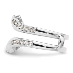 14k White Gold 5/8 carat Lab Grown Diamond VS/SI+ G+ Complete Ring Guard