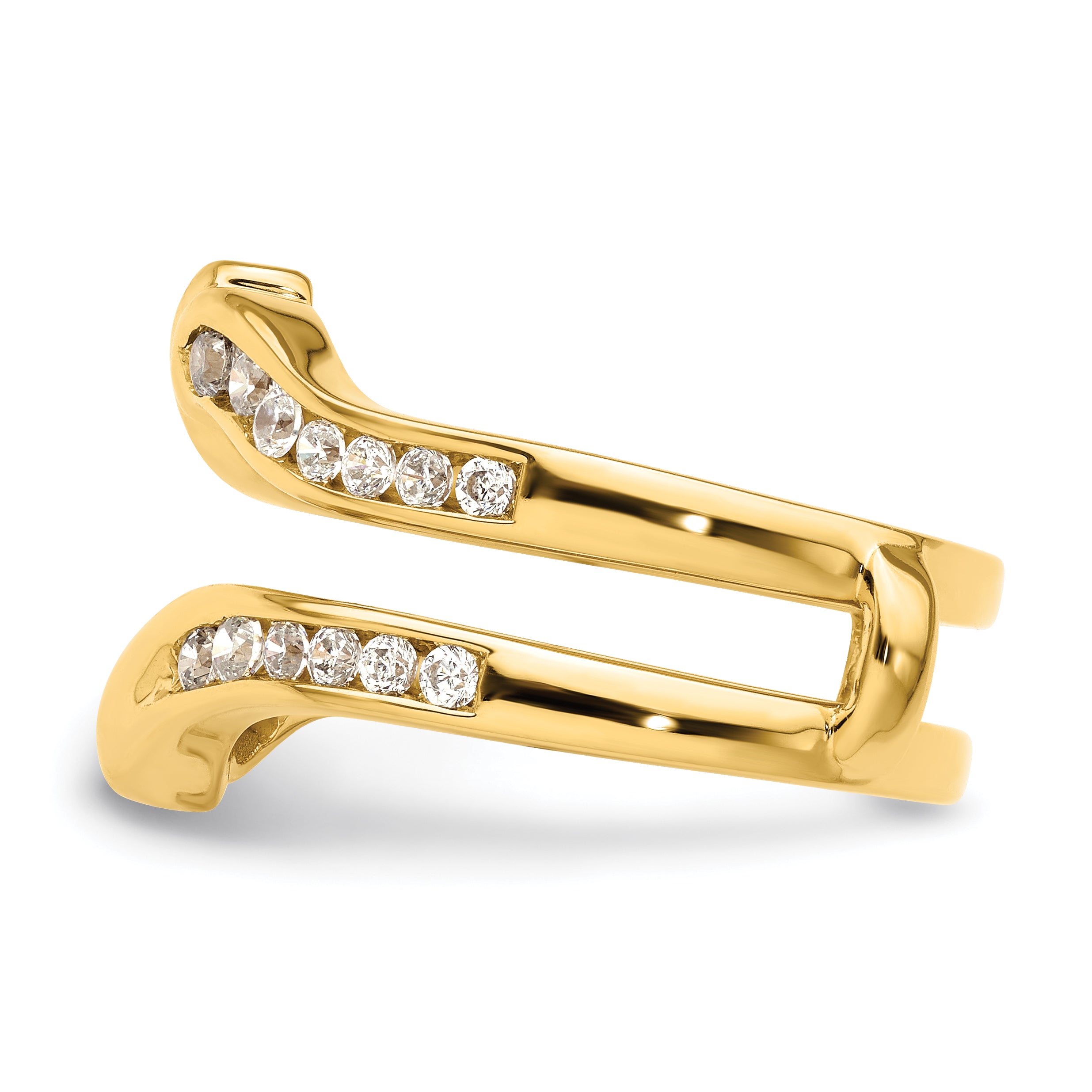 14k 5/8 carat Lab Grown Diamond VS/SI+ G+ Complete Ring Guard