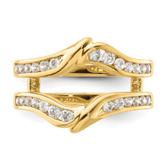 14k 5/8 carat Lab Grown Diamond VS/SI+ G+ Complete Ring Guard