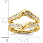 14k 5/8 carat Lab Grown Diamond VS/SI+ G+ Complete Ring Guard