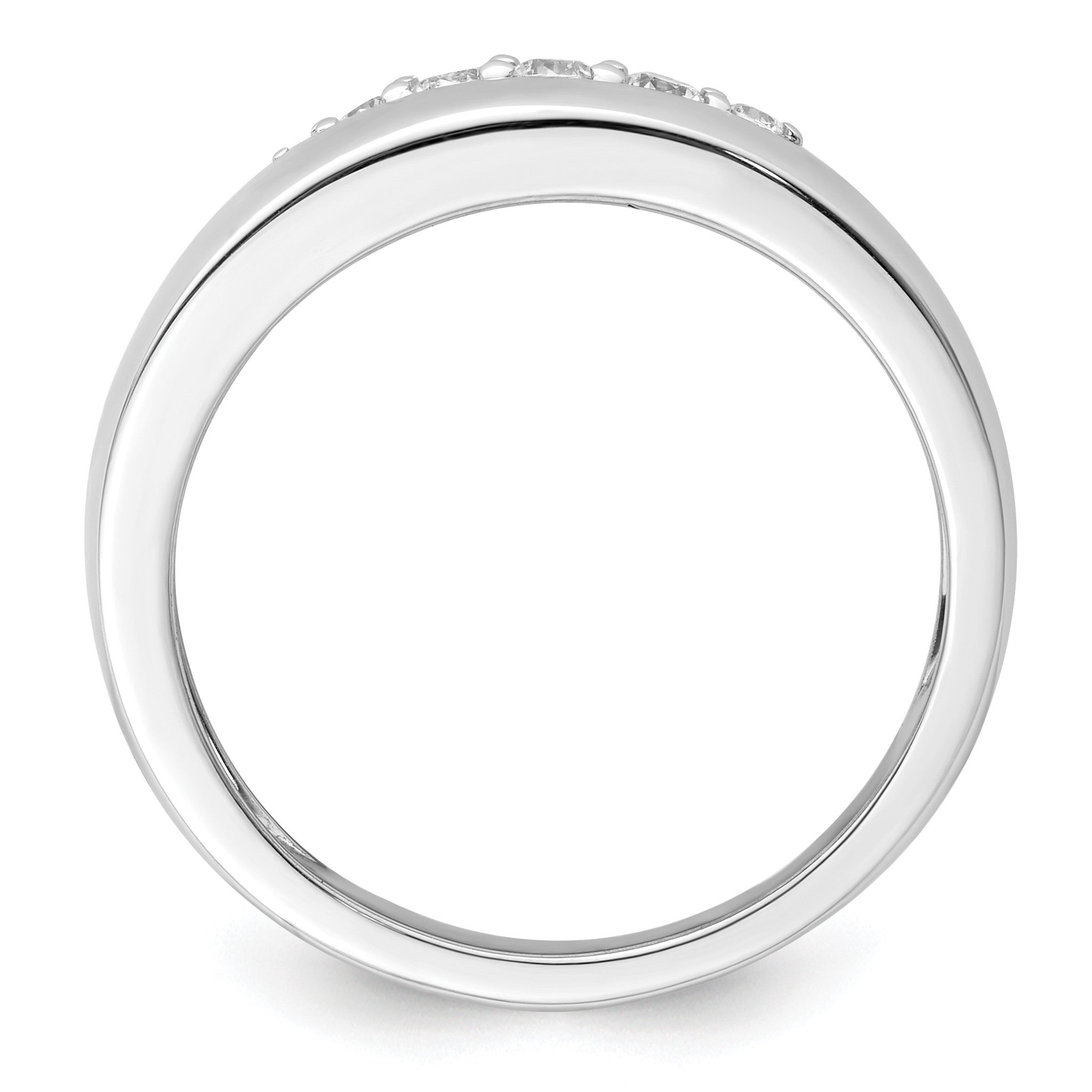 Men's Lab-Grown Diamond Band in 14K White Gold, 3mm (1/4 ct. tw.), Size 10 Secondary image