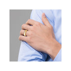 Men's Lab-Grown Diamond Band in 14K Yellow Gold, 3mm (1/4 ct. tw.), Size 10 - Sophia Jewelers