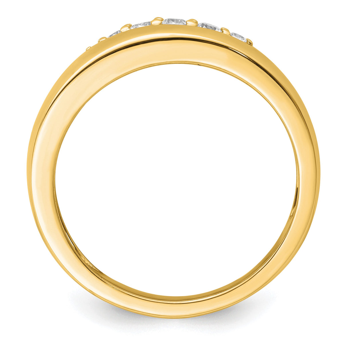 Men's Lab-Grown Diamond Band in 14K Yellow Gold, 3mm (1/4 ct. tw.), Size 10 - Sophia Jewelers