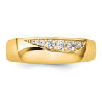 Men's Lab-Grown Diamond Band in 14K Yellow Gold, 3mm (1/4 ct. tw.), Size 10 - Sophia Jewelers