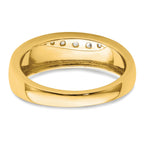 Men's Lab-Grown Diamond Band in 14K Yellow Gold, 3mm (1/4 ct. tw.), Size 10 - Sophia Jewelers