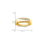 Men's Lab-Grown Diamond Band in 14K Yellow Gold, 3mm (1/4 ct. tw.), Size 10 - Sophia Jewelers