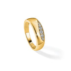 Men's Lab-Grown Diamond Band in 14K Yellow Gold, 3mm (1/4 ct. tw.), Size 10 - Sophia Jewelers