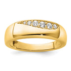 Men's Lab-Grown Diamond Band in 14K Yellow Gold, 3mm (1/4 ct. tw.), Size 10 - Sophia Jewelers