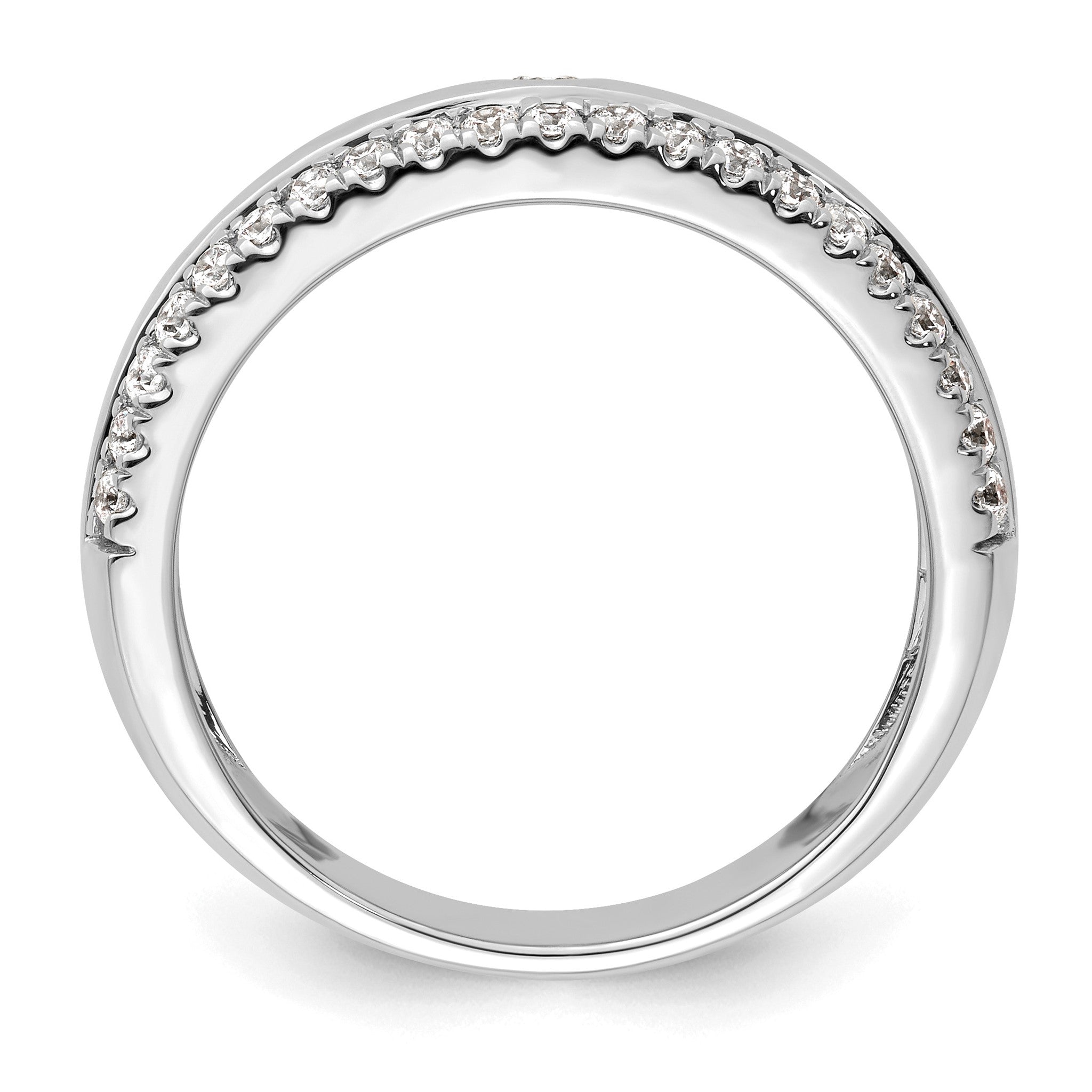 Men's Lab-Grown Diamond Band in 14K White Gold, 4mm (1/2 ct. tw.), Size 10 Secondary image