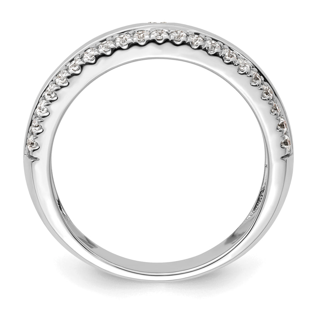 Men's Lab-Grown Diamond Band in 14K White Gold, 4mm (1/2 ct. tw.), Size 10 - Sophia Jewelers