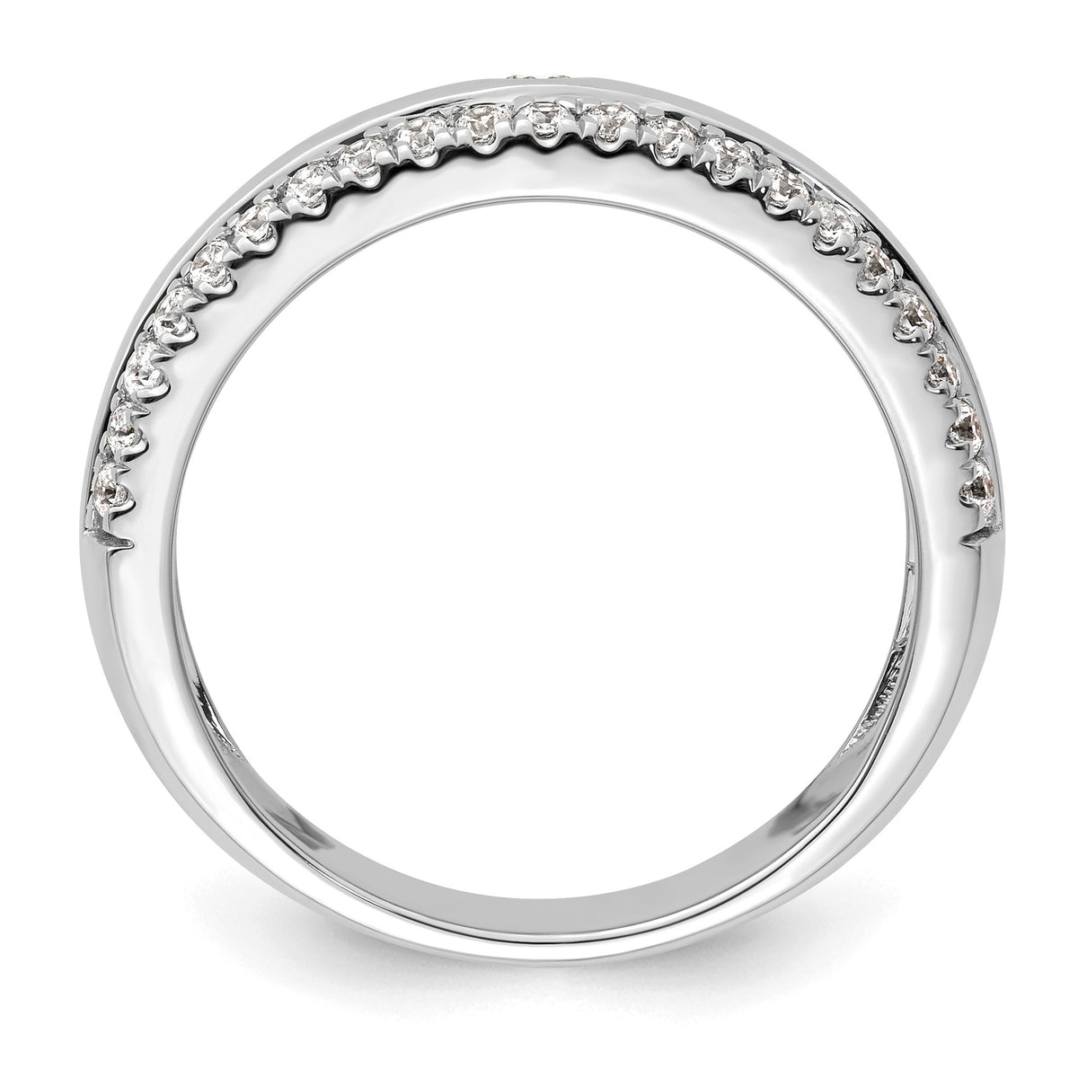 Men's Lab-Grown Diamond Band in 14K White Gold, 4mm (1/2 ct. tw.), Size 10 - Sophia Jewelers