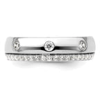 Men's Lab-Grown Diamond Band in 14K White Gold, 4mm (1/2 ct. tw.), Size 10 - Sophia Jewelers