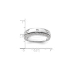 Men's Lab-Grown Diamond Band in 14K White Gold, 4mm (1/2 ct. tw.), Size 10 - Sophia Jewelers