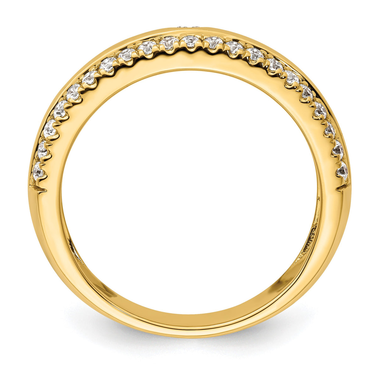 Men's Lab-Grown Diamond Band in 14K Yellow Gold, 4mm (1/2 ct. tw.), Size 10 - Sophia Jewelers