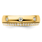 Men's Lab-Grown Diamond Band in 14K Yellow Gold, 4mm (1/2 ct. tw.), Size 10 - Sophia Jewelers