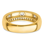 Men's Lab-Grown Diamond Band in 14K Yellow Gold, 4mm (1/2 ct. tw.), Size 10 - Sophia Jewelers
