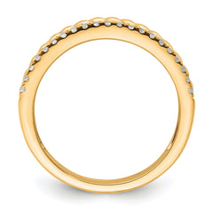 14K Polished Diamond Fashion Ring