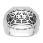 14k White Gold 7/8 carat Lab Grown Diamond VS/SI+ G+ Men's Ring