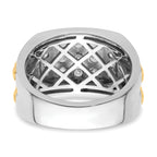 14k Two-Tone 1 1/5 carat Lab Grown Diamond VS/SI+ G+ Men's Ring