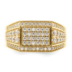 14k 1 3/8 carat Lab Grown Diamond VS/SI+ G+ Men's Ring
