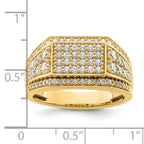 14k 1 3/8 carat Lab Grown Diamond VS/SI+ G+ Men's Ring