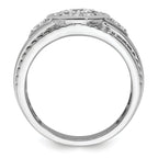 14k White Gold 1 carat Lab Grown Diamond VS/SI+ G+ Complete Men's Cluster Ring