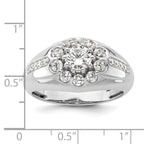 14k White Gold 1 1/2 carat Lab Grown Diamond VS/SI+ G+ Complete Men's Ring