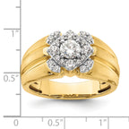 14k Two-Tone 1 carat Lab Grown Diamond VS/SI+ G+ Complete Men's Ring