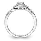 14k White Gold 1/3 carat Lab Grown Diamond VS/SI+ G+ Round Complete Halo Engagement Ring