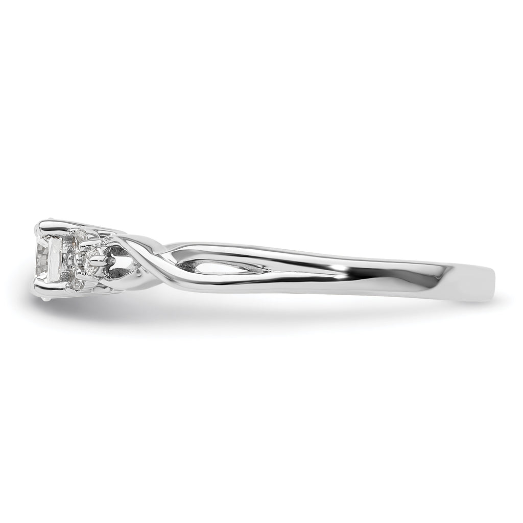 14k White Gold 1/3 carat Lab Grown Diamond VS/SI+ G+ Round Complete Halo Engagement Ring