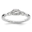 14k White Gold 1/3 carat Lab Grown Diamond VS/SI+ G+ Round Complete Halo Engagement Ring