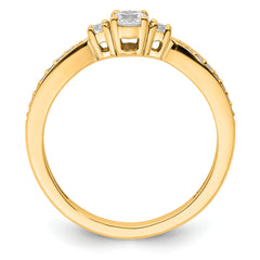 10k 1/3 carat Lab Grown Diamond VS/SI+ G+ Complete Petite Engagement Ring