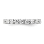 14k White Gold 1/2 carat Lab Grown Diamond VS/SI+ G+ Seven Stone Complete Band