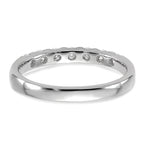 14k White Gold 1/2 carat Lab Grown Diamond VS/SI+ G+ Seven Stone Complete Band