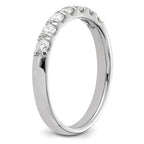 14k White Gold 1/2 carat Lab Grown Diamond VS/SI+ G+ Seven Stone Complete Band