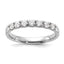 14k White Gold 1/2 carat Lab Grown Diamond VS/SI+ G+ Seven Stone Complete Band